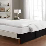400TC Sateen Solid Cotton Wrap Around Tailored Bed Skirt