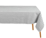 Black and White Stripe Tablecloth