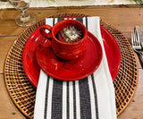 Black and White Napkins - Striped