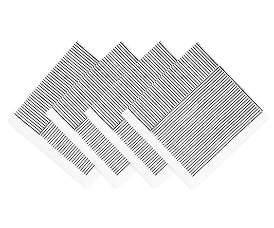 Block printed napkins - Black