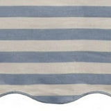 Scalloped Edge Tablecloth - Striped