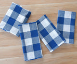 Cotton Napkins - Plaid Cloth Napkins