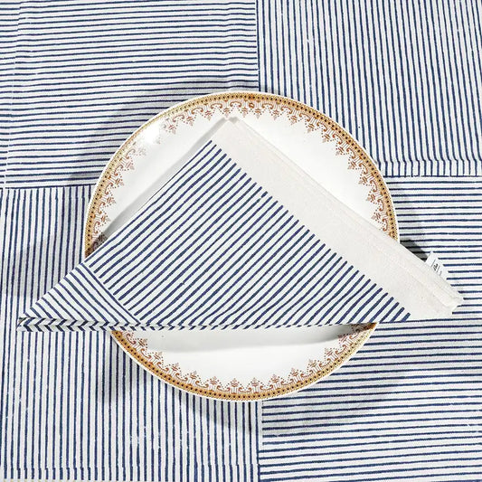 Blue Print Cloth Napkins Set of 4