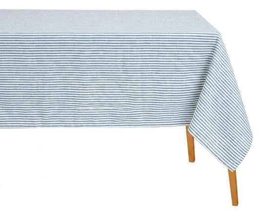 Pinstripe Striped Tablecloth
