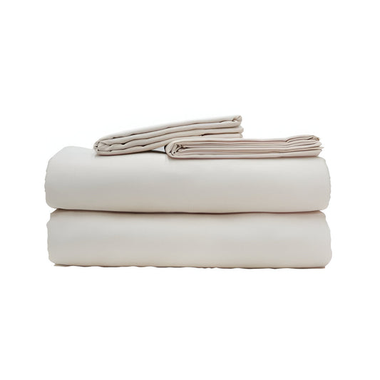 300TC Sateen Solid Organic Cotton Sheet Set
