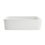 Modena Series 5.4 in. Ceramic Rectangular Vessel Bathroom Sink Basin in White