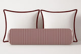 Ticking Stripe Velvet Bolster Pillow Cover