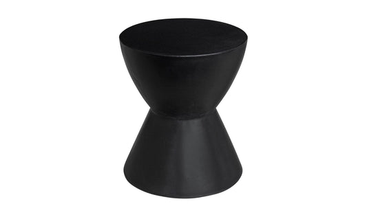 Hourglass Outdoor Stool Black