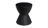 Hourglass Outdoor Stool Black