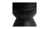 Hourglass Outdoor Stool Black