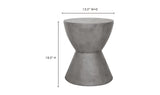 Hourglass Outdoor Stool Grey