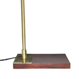 Brizo Bamboo Lampshade Floor Lamp Dark brown and Bronze