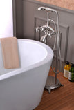 Suni 3-Handle Claw Foot Tub Faucet with Hand Shower