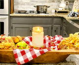 Red and White Buffalo Checkered Napkins