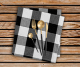 Cotton Napkins - Plaid Cloth Napkins