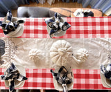Red and White Checkered Tablecloth