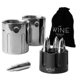 2 Metal Ice Cups & Bullet Chillers - 1.75in Bullet Chillers Set of 6