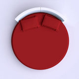 400TC Sateen Solid Cotton Round Fitted Sheet