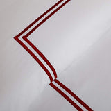 400TC Double Embroidery Sateen Solid Cotton Day Bed Set