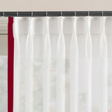 400TC Edge Border Cotton Embroidery Curtain (Set Of 2)