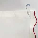 Scallop Embroidery Shower Cotton Curtain