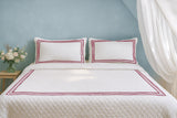 Classic Border Diamond Knitted Cotton Coverlet
