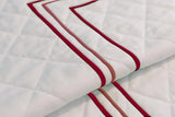 Classic Border Diamond Knitted Cotton Coverlet