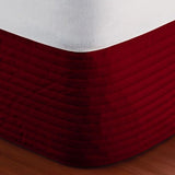 400TC Cotton Horizontal Quilted Tailored Bed skirt