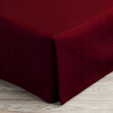 400TC Cotton Horizontal Textured Quilted Tailored Bed skirt