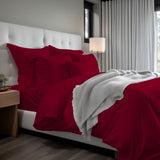 400TC Cotton Sateen Solid Duvet Cover Set