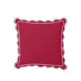 Monogram 400TC Luxurious Scallop Embroidery & Border Cotton Euro Sham