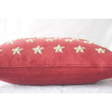 Floral Embroidery Pillow Cover (Set of 1)