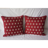Floral Embroidery Pillow Cover (Set of 1)