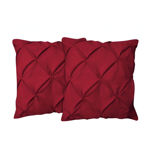 400TC Cotton Pintuck Sateen Solid Euro Sham