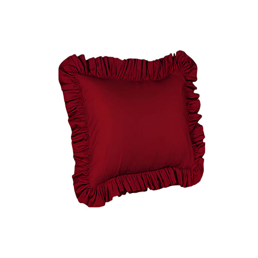 400TC Sateen Solid Cotton Ruffle Euro Sham