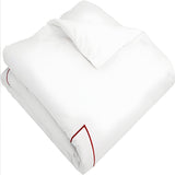 500TC Cotton Single Embroidery Sateen Solid Duvet Cover Set