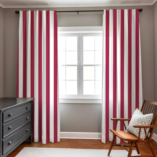 400TC Stripe Border Frame Cotton Sateen Curtain