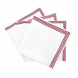 Triple Embroidery Border Cotton Napkins (Set of 4)