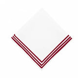 Triple Embroidery Border Cotton Napkins (Set of 4)