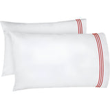 400TC Triple Embroidery Cotton Sateen Pillowcases (Set Of 2)