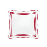 400TC Wavy Embroidery & Border Cotton Sateen Solid Euro Sham