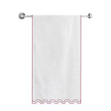 Zig & Zag U Shape Embroidered Bath Towels (Set of 2)