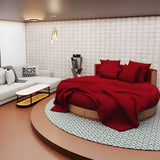 400TC Sateen Solid Cotton Round Sheet Set