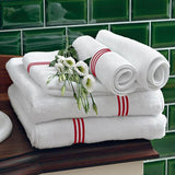 Cotton Triple Embroidered Bath Towels (Set of 2)