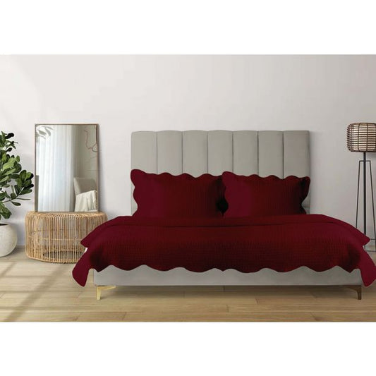 Wavy Textured Knitted Cotton Coverlet