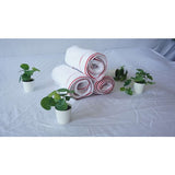 Scalloped & Border Embroidered Bath Towels (Set of 2)