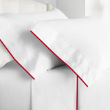 400TC Embroidery Cotton Sateen Solid Top Sheet