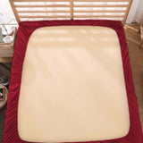 400TC Luxurious Triple Embroidery Sateen Solid Cotton Fitted Sheet