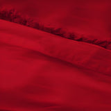 400TC Cotton Sateen Solid Fringe Duvet Cover Set
