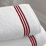 Cotton Triple Embroidered Bath Towels (Set of 2)